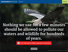 Tablet Screenshot of environmentmichigan.org